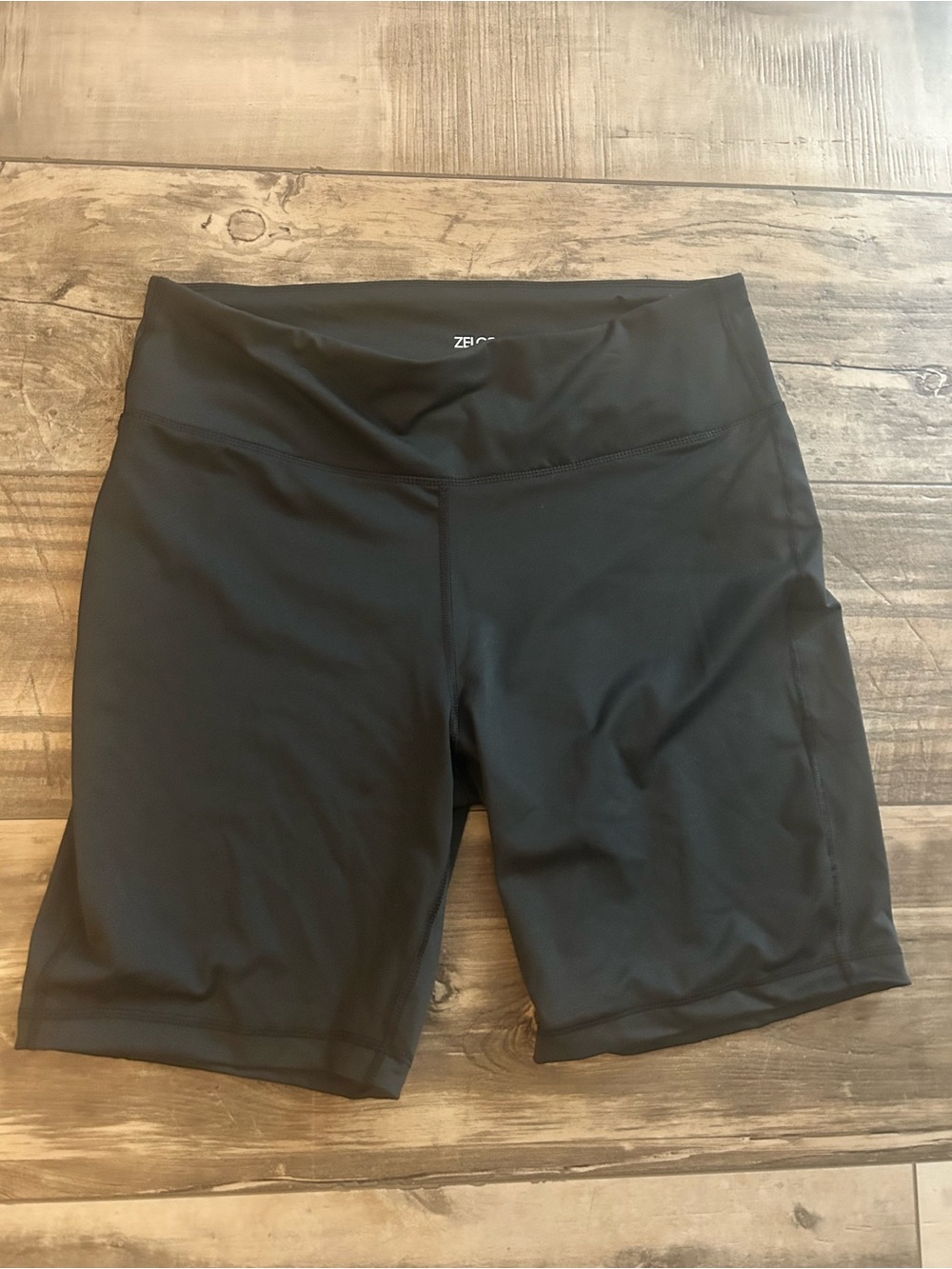 Zelos Curvy Black Workout Shorts Size 2X Plus Size inseam 8.5 in highrise